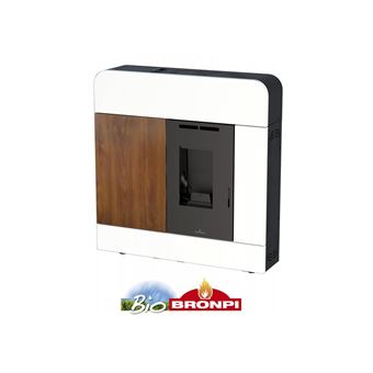 Poele A Pellet Extra Plat Dora 12 4 Kw Blanc Cheminees Poeles