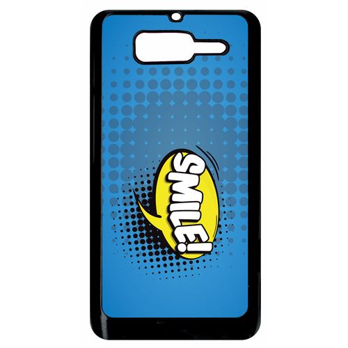 Coque Motorola Razr D3 Smile Fond Bleu