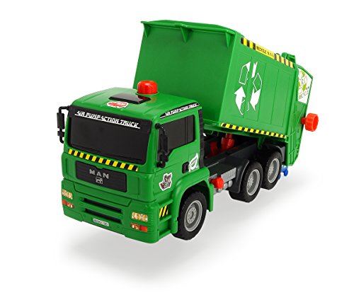 DICKIE TOYS 12 Air Pump Action Garbage Truck Vehicle (Styles May Vary)