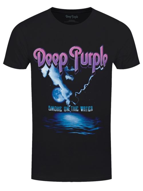Deep Purple T-Shirt Smoke On Water Homme Noir - Taille S