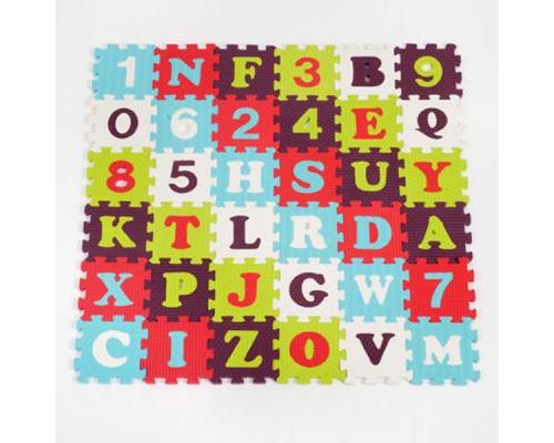 Ludi 1006 Ordenador educativo letras y 92 x 1.2 cm surtido modelos aleatorios alfombra puzzle de numeros