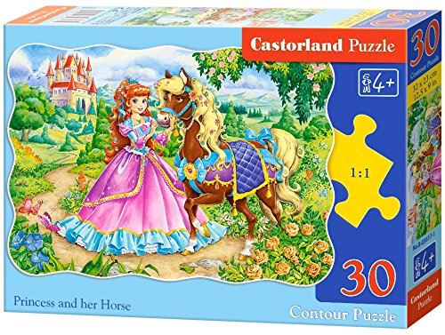 Castorland B-03617 Scie sauteuse Classique 30PC – Princesse et Son Cheval