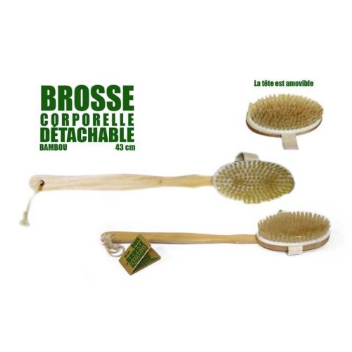 Paris prix - brosse corporelle détachable bambou