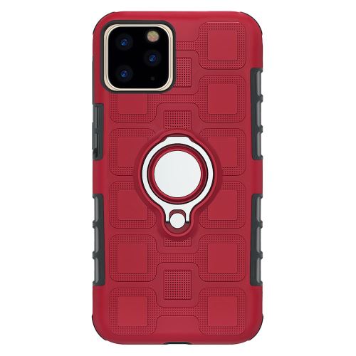 Coque TPU antichoc avec support magnétique pour Apple iPhone 11 Pro 5.8 - Rouge