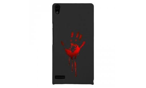 Coque rigide pour Huawei Ascend P6 avec impression Motifs main ensanglantée