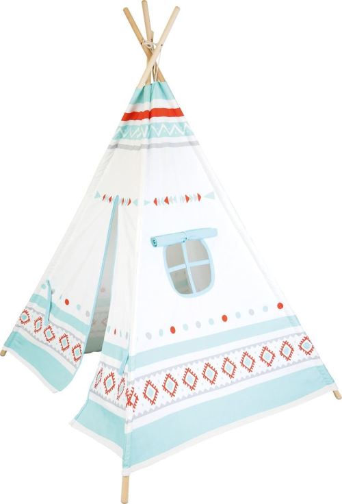 Tente tipi en bois et coton
