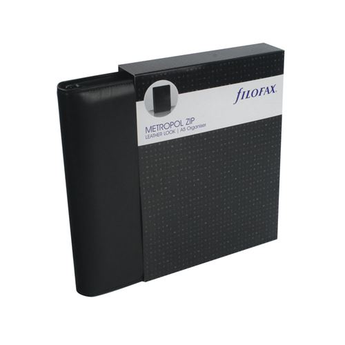 FILOFAX Organiseur Metropol Zip A5 noir