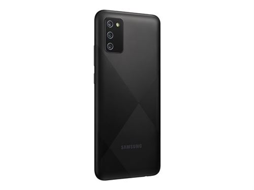 Samsung Galaxy A02s - 4G smartphone - double SIM - RAM 3 Go / Mémoire interne 32 Go - microSD slot - Écran LCD - 6.5" - 1600 x 720 pixels - 3 x caméras arrière 13 MP, 2 MP, 2 MP - front camera 5 MP - noir