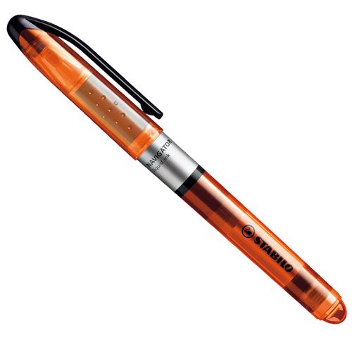 Surligneur - STABILO NAVIGATOR - 1 surligneur &agrave; encre liquide - orange