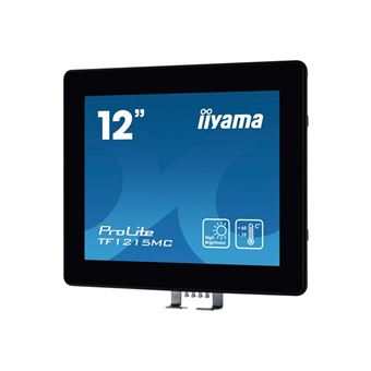 iiyama ProLite TF1215MC-B1 - Écran LED - 12.1" - cadre ouvert - écran tactile - 1024 x 768 - IPS - 540 cd/m² - 1000:1 - 25 ms - HDMI, VGA, DisplayPort - noir