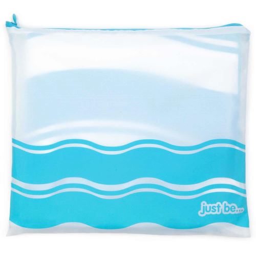 just be... Serviette de Plage en Microfibre - Motif Vague Bleu - Grande 160 x 80 cm …
