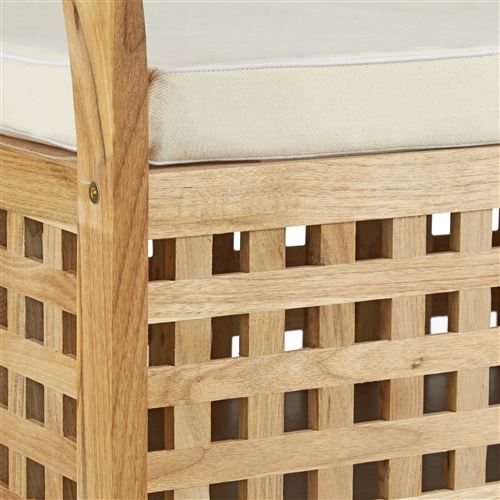 Banc De Rangement En Bois De Noyer Banquette Assise Coffre De