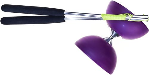 Acrobat diabolo 105 caoutchouc caoutchouc aluminium 12 x 10,5 cm violet