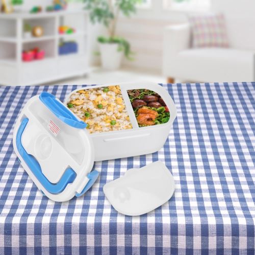 SOOOEC Boîte à Lunch Électrique 100W 3en1 - Chauffante Portable Acier Inox 12V/24V/220V Avec Sac Isotherme