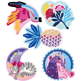 Kit créatif Janod Pixel art strass jolies deco