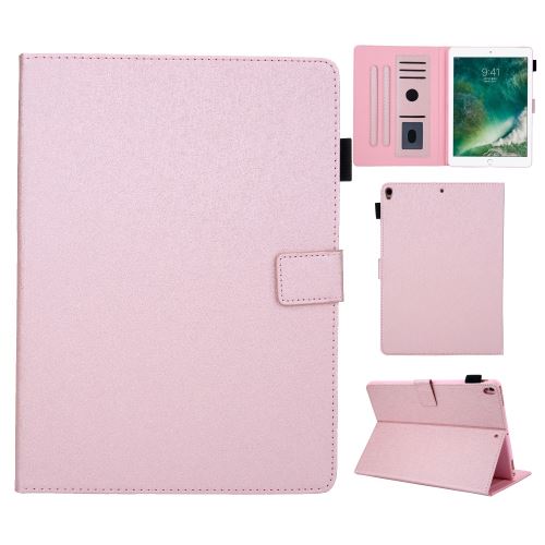 Etui en PU retourner rose avec support pour votre Apple iPad Air 10.5 (2019)