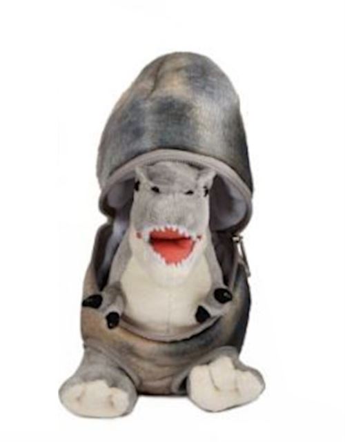 DinoWorld dinosaure en œuf junior 22 cm gris peluche