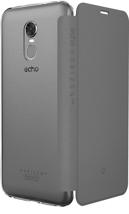 Etui pour Echo Horizon Lite+ folio gris