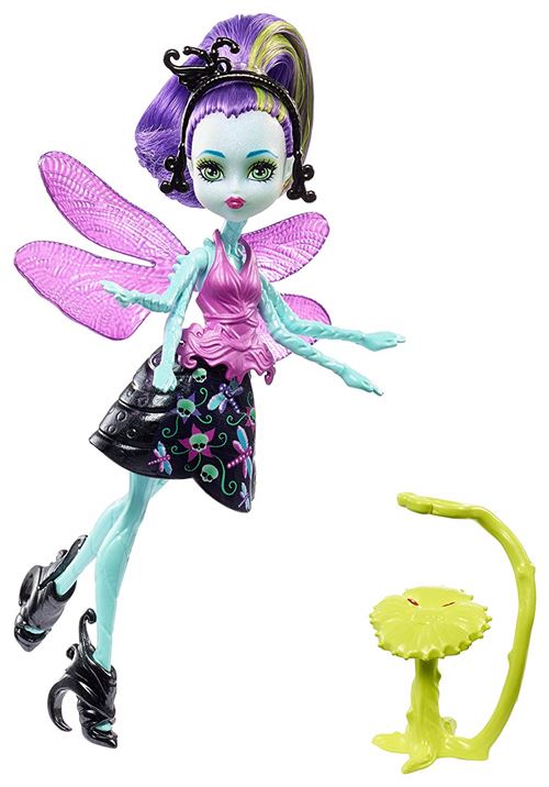Mattel Monster High FCV48 - Insecte de Garden Monster Friendly Wingrid - Une libellule, poupée