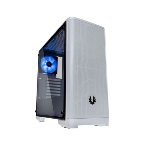BitFenix Nova Mesh TG - Towermodel - ATX - zijpaneel met raam - geen voeding (ATX12V / EPS12V) - wit - USB/Audio