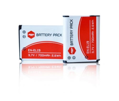 2 x batteries EN-EL19, ENEL19 pour NIKON - MP EXTRA