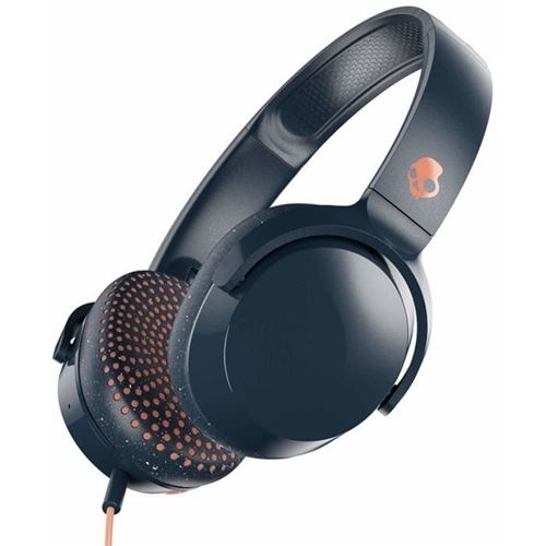 Skullcandy Riff - Koptelefoon met micro - op oor - met bekabeling - 3,5 mm-stekker - blauw, zonsondergang