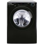 Candy Rapidó RP586BWMBCB/1-S Lave-Linge 8 Kg 1500 Tr/min – Inverter, WiFi, Vapeur, Noir Élégant