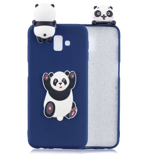 Coque en TPU impression de motifs de poupées mignonnes en 3D panda sauteur pour votre Samsung Galaxy J6 Plus J610F/J6 Prime