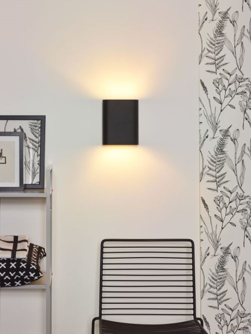 Lucide OVALIS - Applique Murale - Noir
