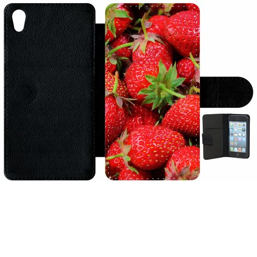 Etui À Rabat Sony Xperia Z4 Fraises