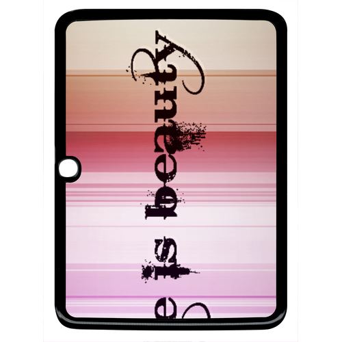 Coque Samsung Galaxy Tab 3 L'age Est La Beauté Art Graphique