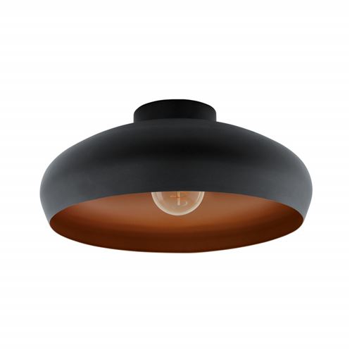EGLO Plafonnier MOGANO Noir et cuivre 94547