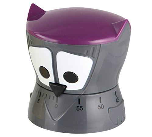 Fackelmann minuteur en forme de hibou plastique multicolore