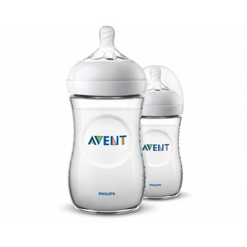 Lot de 2 biberons natural pp 260 ml - philips avent