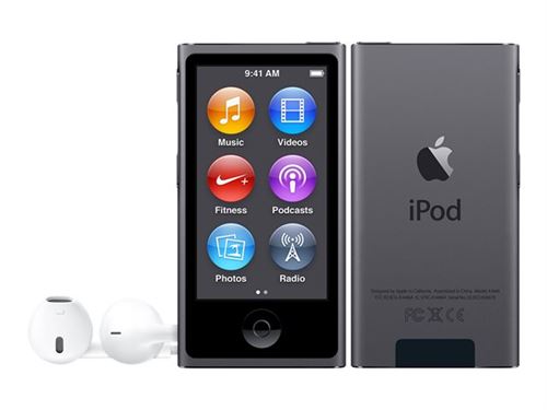 Apple iPod nano - 7ème génération - lecteur numérique - 16 Go - gris sidéral