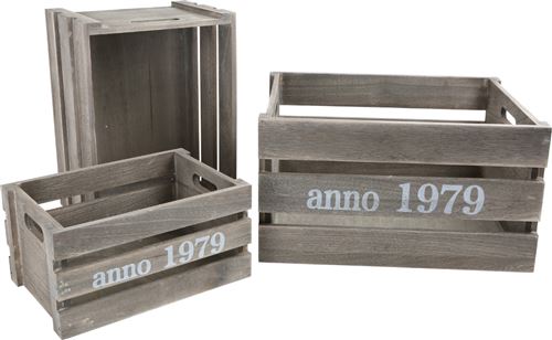 Caisse En Bois Shabby Chic