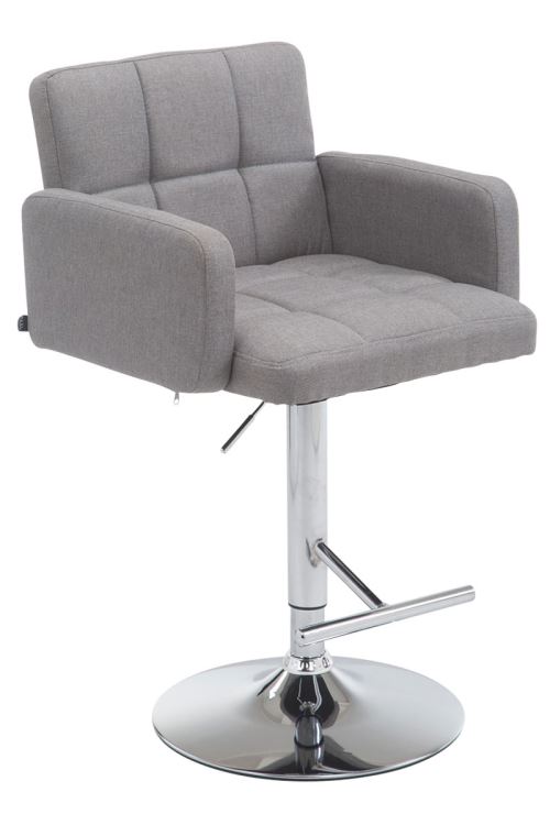 Tabouret de bar Los Angeles tissu , Gris