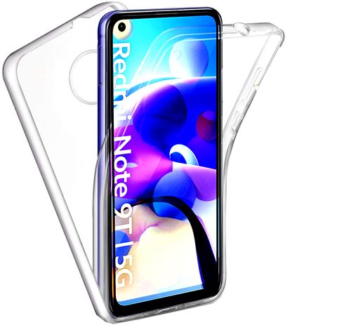 Coque 360 degrés intégrale pour Xiaomi Redmi Note 9T 5G Protection arrière PC Case et Avant en TPU Transparente - XEPTIO
