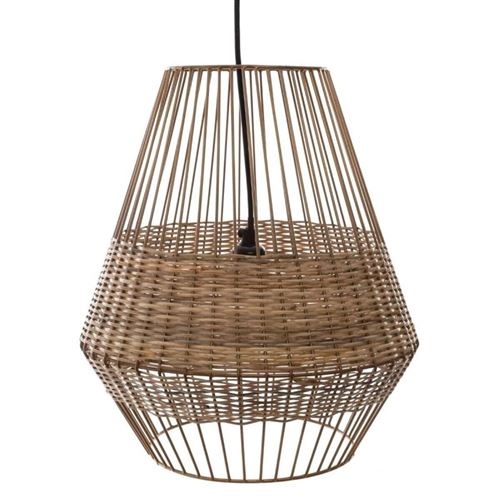 Suspension Cheraw - H 36.5 cm - Métal et osier