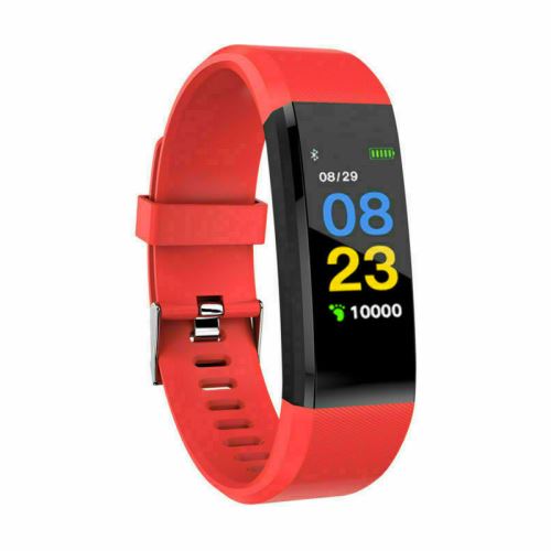 SHOP-STORY - Bracelet Montre connectée Tracker d’activités - Rouge