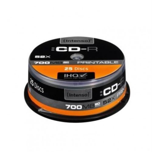 Intenso - 25 x CD-R - 700 Mo (80 min) 52x - surface imprimable par jet d'encre - spindle