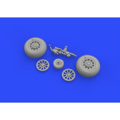 (EDB648335) - Eduard Brassin 1:48 - P-51D Mustang Wheels (Airfix)