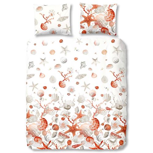 Good Morning Housse de couette 5656-A Shells 140x200/220 cm Multicolore