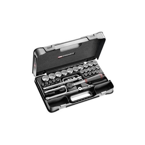 Coffret Douilles 1/2' 12 Pans Métriques S.161B Facom 30 Pièces - S.161-5P12