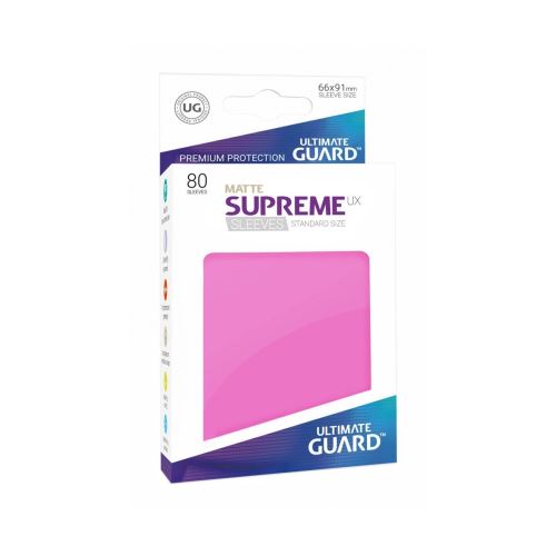 Ultimate Guard - 80 pochettes Supreme UX Sleeves taille standard Rose Mat