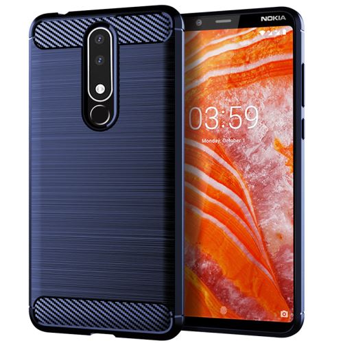 Etui Coque de protection durable souple pour Nokia 3.1 Plus - Blue