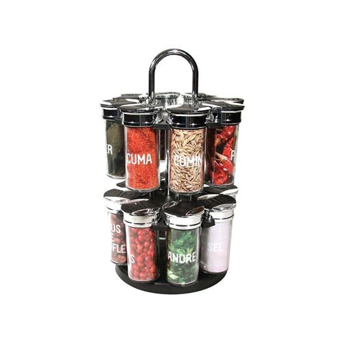 Carrousel à épices Cooking - 16 Pots - Argent