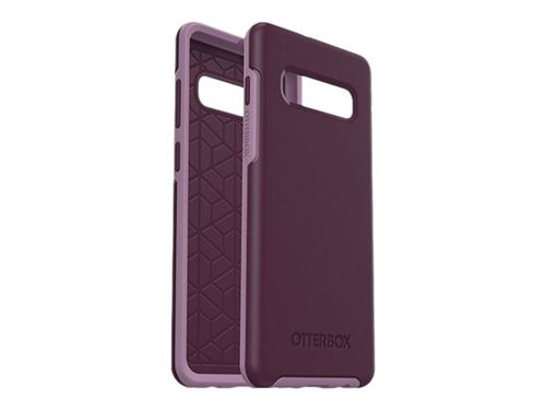OtterBox Symmetry Series - Coque de protection pour téléphone portable - polycarbonate, caoutchouc synthétique - violet tonique - pour Samsung Galaxy S10+