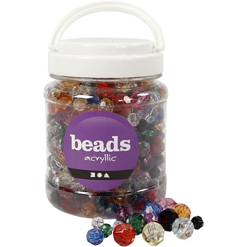 Creotime mélange de perles à facettes 500 g