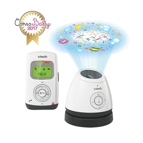 Vtech lightshow bm2200 ecoute-bébé blanc